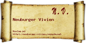 Neuburger Vivien névjegykártya